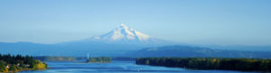 Columbia River and Mt Hood